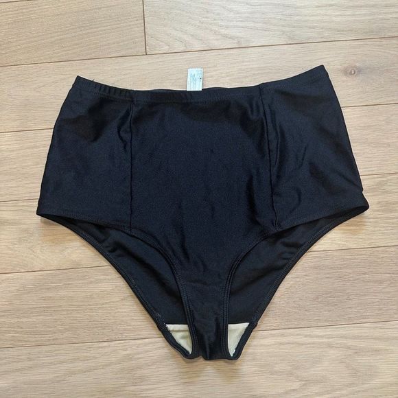 AMERICAN APPAREL HIGH WAIST SWIM BOTTOMS - Picture 5 of 11